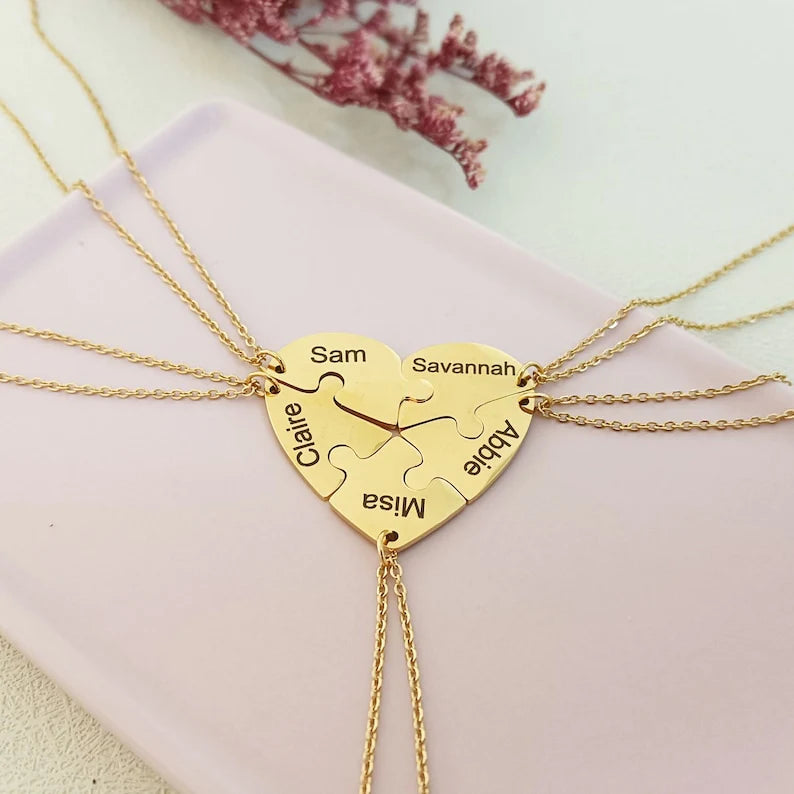 Collar My Piece Personalizable Con Nombres - REGALO PERFECTO